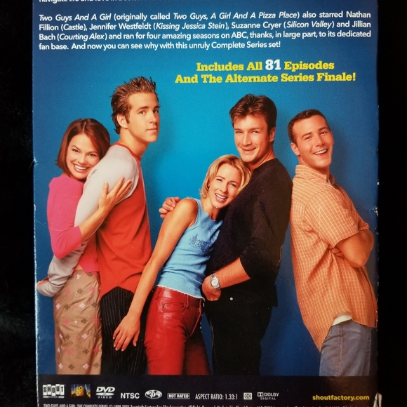 EXTREMELY RARE "Two Guys and a Girl" Complete Series DVD Box Set. - Picture 7 of 16